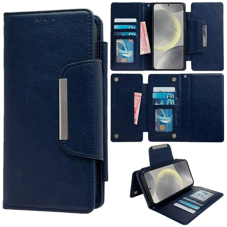 For Samsung Galaxy S21 FE 5G Case Detachable Leather Stand Phone Cover with Card Holder