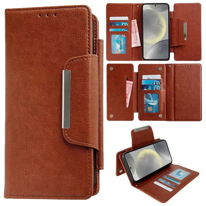 For Samsung Galaxy S21 FE 5G Case Detachable Leather Stand Phone Cover with Card Holder