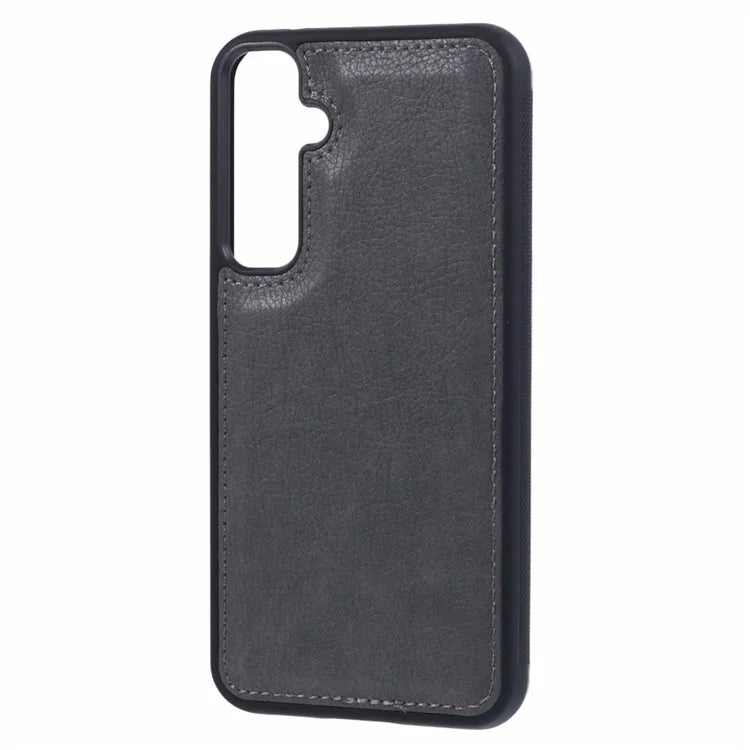 For Samsung Galaxy A15 4G / 5G Case Calf Texture PU Leather+TPU Bumper Shockproof Back Cover