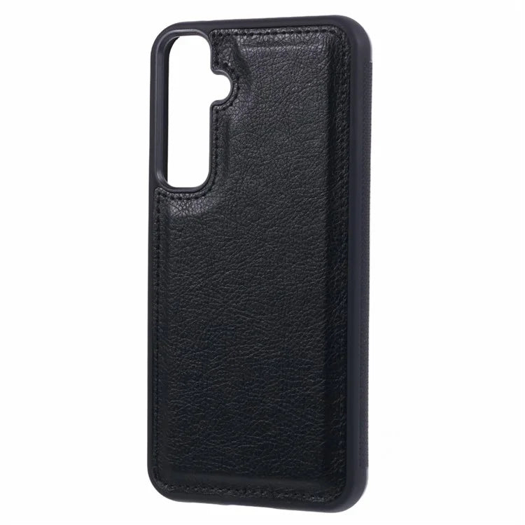 For Samsung Galaxy A15 4G / 5G Case Calf Texture PU Leather+TPU Bumper Shockproof Back Cover