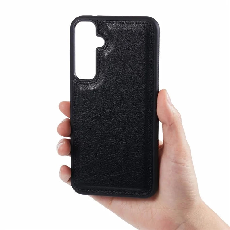 For Samsung Galaxy A15 4G / 5G Case Calf Texture PU Leather+TPU Bumper Shockproof Back Cover