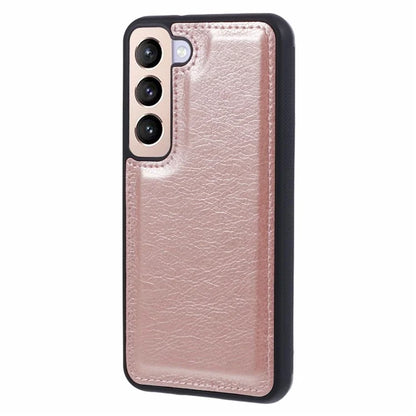 For Samsung Galaxy S23+ Case Solid Color PU Leather Calf Texture Back Cover