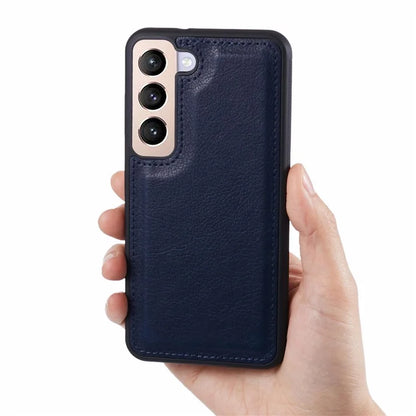 For Samsung Galaxy S23+ Case Solid Color PU Leather Calf Texture Back Cover