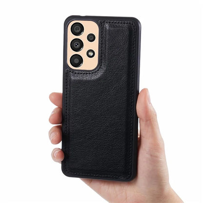 For Samsung Galaxy A23 5G (Global Version) / A23 4G Case PU Leather+TPU Shockproof Shell with Calf Texture