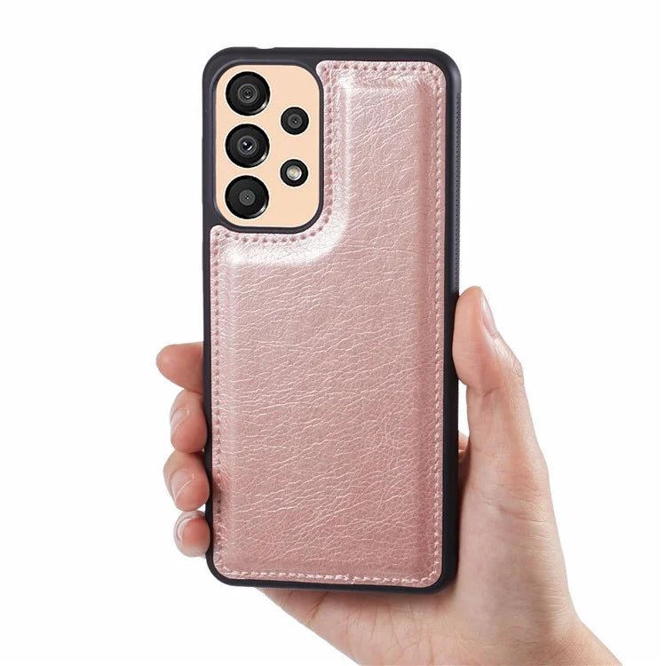 For Samsung Galaxy A23 5G (Global Version) / A23 4G Case PU Leather+TPU Shockproof Shell with Calf Texture