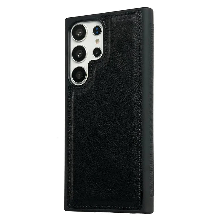 For Samsung Galaxy S22 Ultra 5G Wholesale Phone Cases Slim-Fit PU Leather Coated TPU Phone Shell