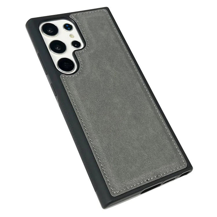 For Samsung Galaxy S22 Ultra 5G Wholesale Phone Cases Slim-Fit PU Leather Coated TPU Phone Shell