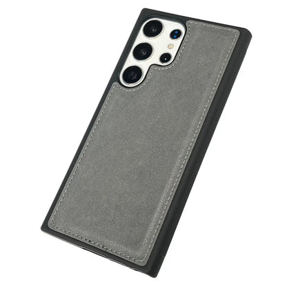 For Samsung Galaxy S22 Ultra 5G Wholesale Phone Cases Slim-Fit PU Leather Coated TPU Phone Shell