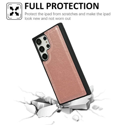 For Samsung Galaxy S22 Ultra 5G Wholesale Phone Cases Slim-Fit PU Leather Coated TPU Phone Shell