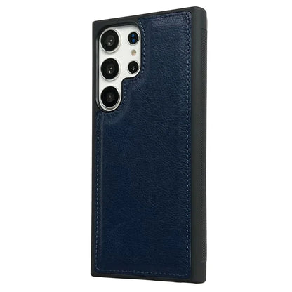 For Samsung Galaxy S22 Ultra 5G Wholesale Phone Cases Slim-Fit PU Leather Coated TPU Phone Shell