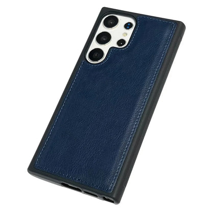 For Samsung Galaxy S22 Ultra 5G Wholesale Phone Cases Slim-Fit PU Leather Coated TPU Phone Shell