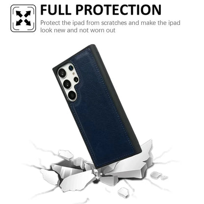 For Samsung Galaxy S22 Ultra 5G Wholesale Phone Cases Slim-Fit PU Leather Coated TPU Phone Shell