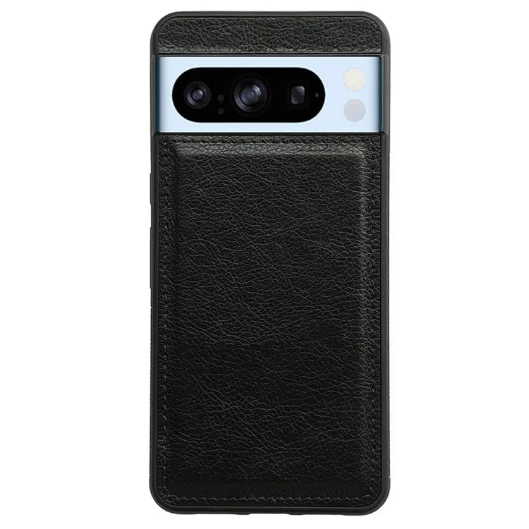 For Google Pixel 8 Pro Case PU Leather+TPU Phone Back Cover Calf Texture Phone Shell