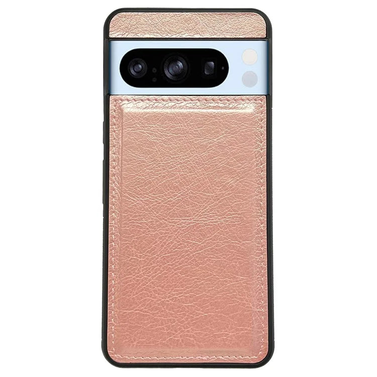 For Google Pixel 8 Pro Case PU Leather+TPU Phone Back Cover Calf Texture Phone Shell