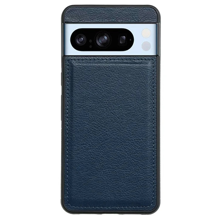 For Google Pixel 8 Pro Case PU Leather+TPU Phone Back Cover Calf Texture Phone Shell