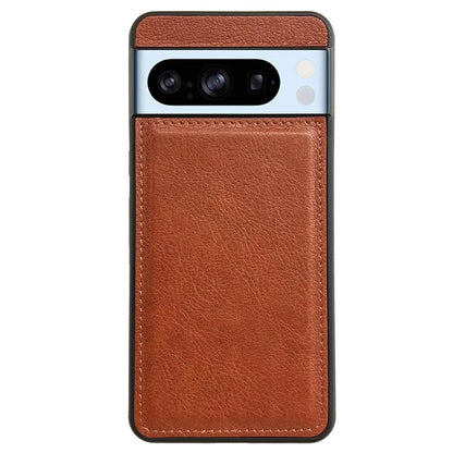 For Google Pixel 8 Pro Case PU Leather+TPU Phone Back Cover Calf Texture Phone Shell