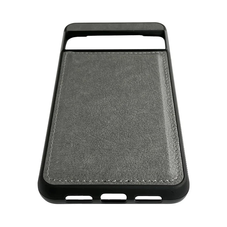 For Google Pixel 8a Case Calf Texture Leather+TPU Protective Phone Cover