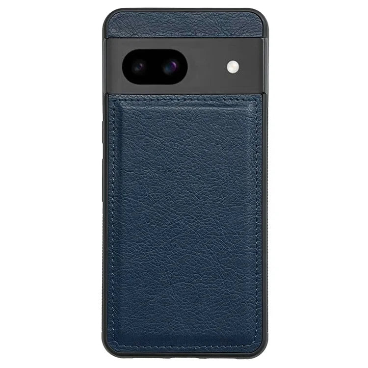 For Google Pixel 8a Case Calf Texture Leather+TPU Protective Phone Cover
