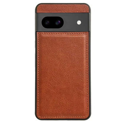 For Google Pixel 8a Case Calf Texture Leather+TPU Protective Phone Cover