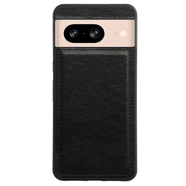 For Google Pixel 9 / Pixel 9 Pro Case Calf Texture Leather Coated TPU Slim Back Cover