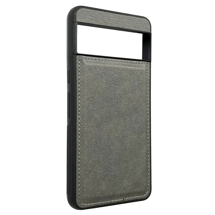 For Google Pixel 9 / Pixel 9 Pro Case Calf Texture Leather Coated TPU Slim Back Cover