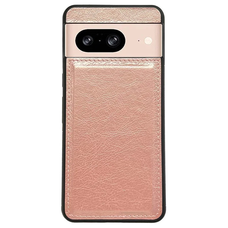 For Google Pixel 9 / Pixel 9 Pro Case Calf Texture Leather Coated TPU Slim Back Cover