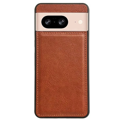 For Google Pixel 9 / Pixel 9 Pro Case Calf Texture Leather Coated TPU Slim Back Cover