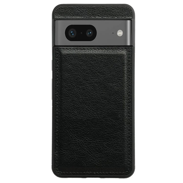 For Google Pixel 7 5G Protective Case Calf Texture Leather+TPU Phone Cover