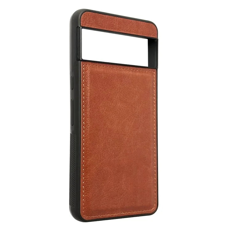 For Google Pixel 7 5G Protective Case Calf Texture Leather+TPU Phone Cover