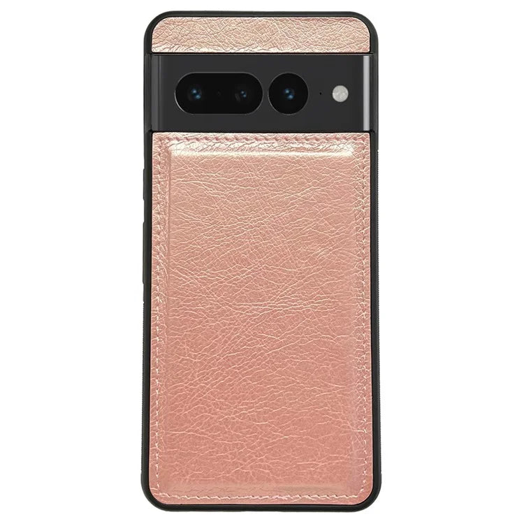 For Google Pixel 7 Pro 5G Case Calf Texture Scratch-proof Leather+TPU Back Phone Cover