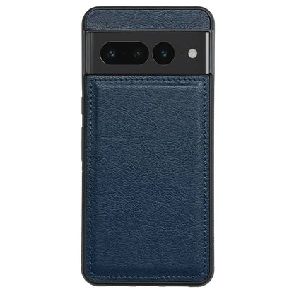 For Google Pixel 7 Pro 5G Case Calf Texture Scratch-proof Leather+TPU Back Phone Cover