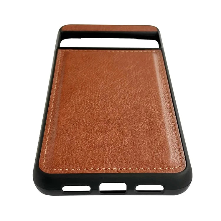 For Google Pixel 7 Pro 5G Case Calf Texture Scratch-proof Leather+TPU Back Phone Cover