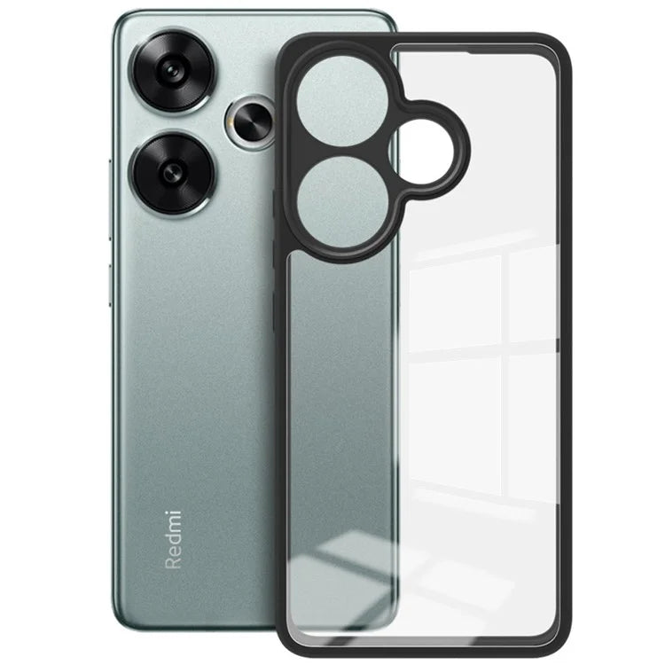 IMAK UX-9A Series for Xiaomi Redmi Turbo 3 5G / Poco F6 5G Case TPU+PC Clear Protective Phone Cover