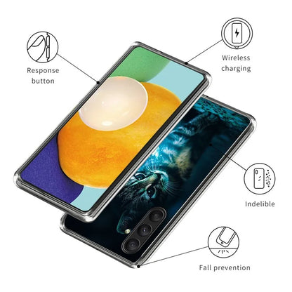For Samsung Galaxy A25 5G (Global) (161.0 x 76.5 x 8.3mm) Case Pattern Printing Anti-drop TPU Phone Cover