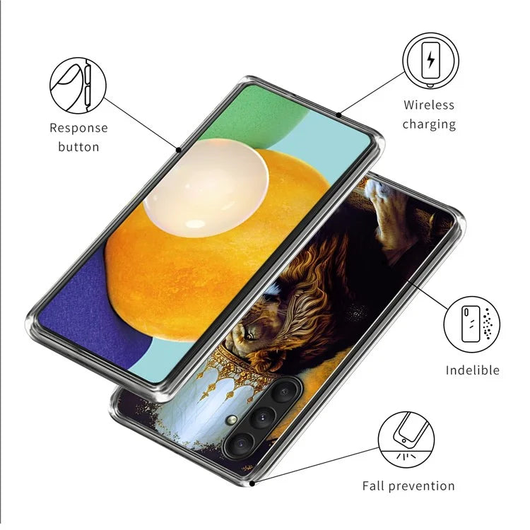 For Samsung Galaxy A25 5G (Global) (161.0 x 76.5 x 8.3mm) Case Pattern Printing Anti-drop TPU Phone Cover