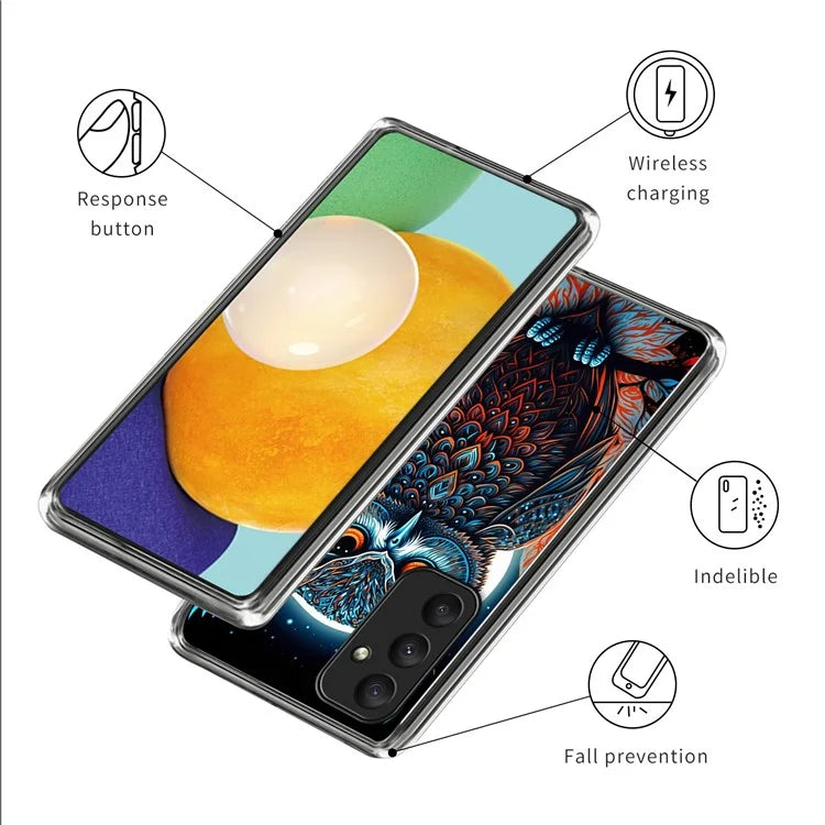For Samsung Galaxy A55 5G Slim Case Pattern Printing Shockproof TPU Phone Cover
