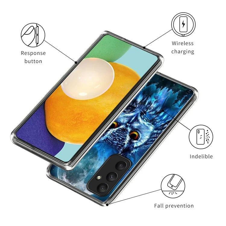 For Samsung Galaxy A55 5G Slim Case Pattern Printing Shockproof TPU Phone Cover