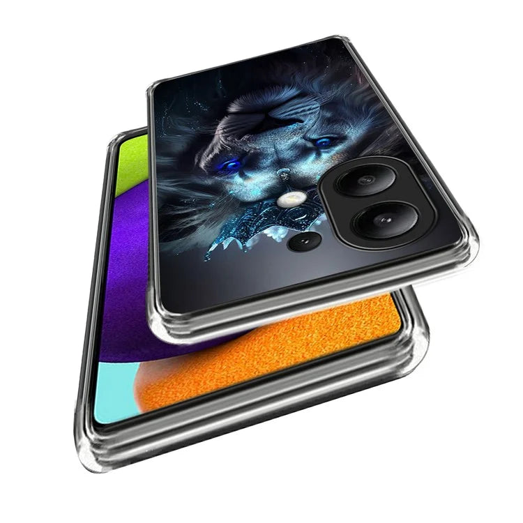 For Xiaomi Redmi Note 13 4G Case Scratch-resistant TPU Pattern Printing Mobile Phone Cover