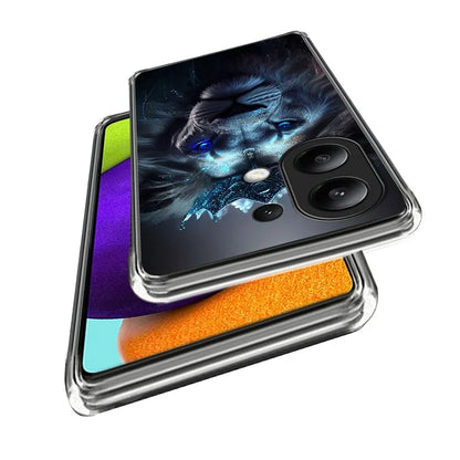 For Xiaomi Redmi Note 13 4G Case Scratch-resistant TPU Pattern Printing Mobile Phone Cover