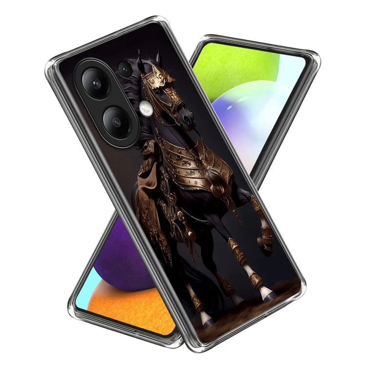 For Xiaomi Redmi Note 13 4G Case Scratch-resistant TPU Pattern Printing Mobile Phone Cover