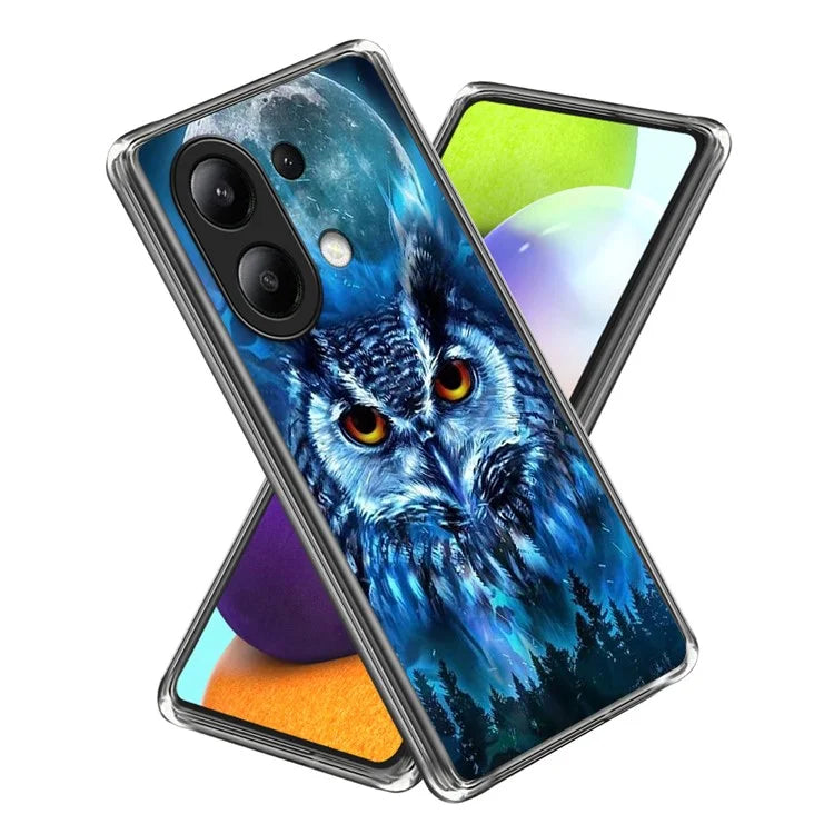 For Xiaomi Redmi Note 13 4G Case Scratch-resistant TPU Pattern Printing Mobile Phone Cover