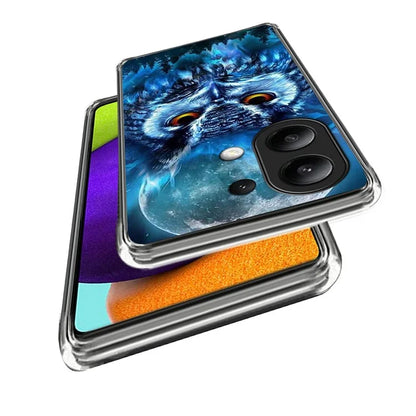 For Xiaomi Redmi Note 13 4G Case Scratch-resistant TPU Pattern Printing Mobile Phone Cover