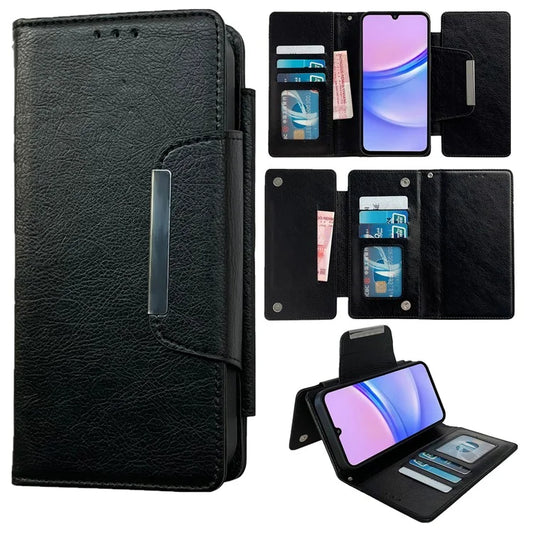 For Samsung Galaxy A15 4G / A15 5G Wallet Case Detachable 2-in-1 Leather Cell Phone Protector