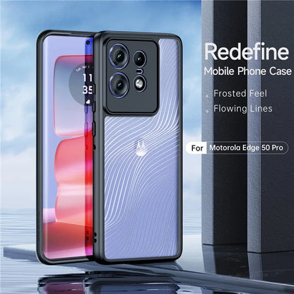 DUX DUCIS Aimo Series For Motorola Edge 50 Pro 5G Case TPU+PC Shock-Absorbing Phone Cover (REACH Certification)