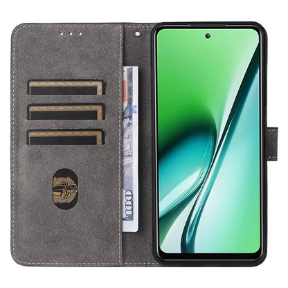 For itel RS4 4G Case with Wrist Strap RFID Blocking Stand Magnetic Phone Cover