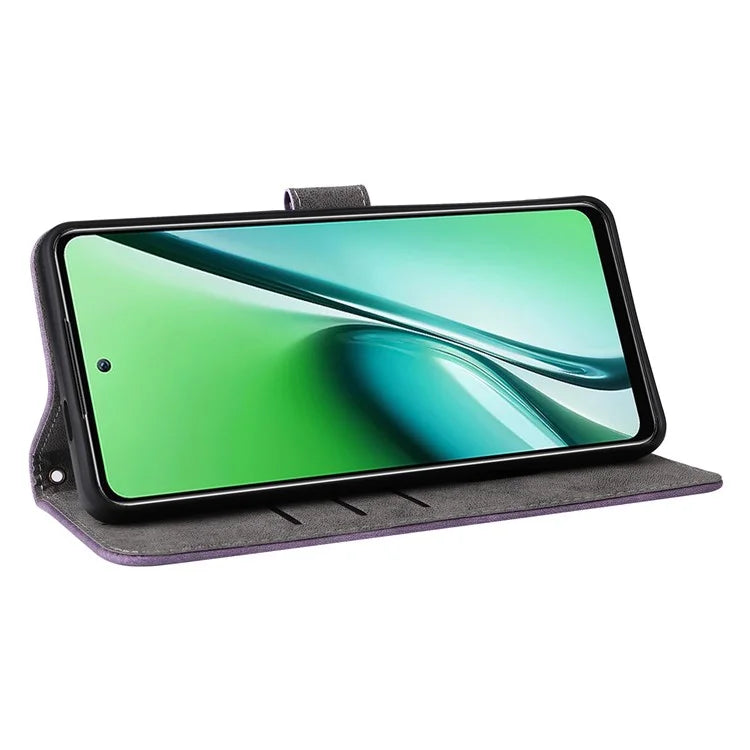 For itel RS4 4G Case with Wrist Strap RFID Blocking Stand Magnetic Phone Cover