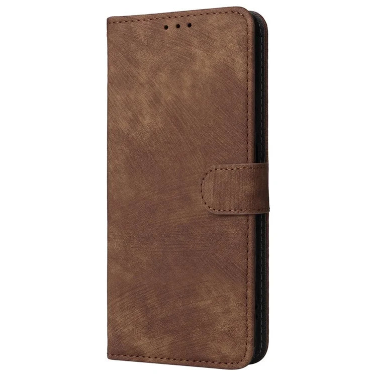 For itel RS4 4G Case with Wrist Strap RFID Blocking Stand Magnetic Phone Cover