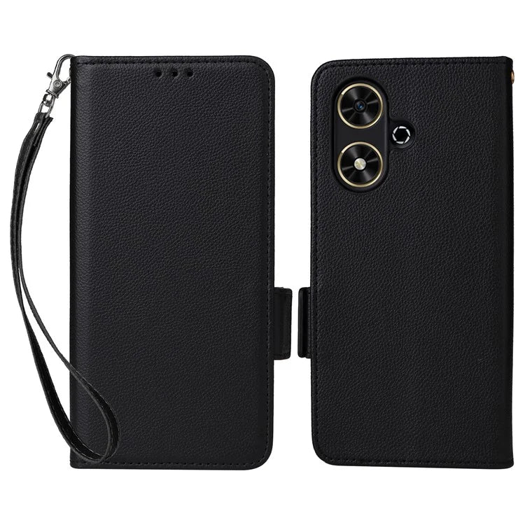 For Honor Play 50 / Play 50m Wholesale PU Leather Phone Case with Hand Strap Litchi Texture Wallet Cover