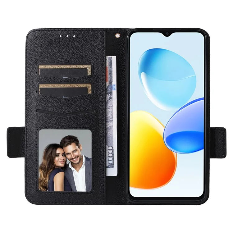 For Honor Play 50 / Play 50m Wholesale PU Leather Phone Case with Hand Strap Litchi Texture Wallet Cover