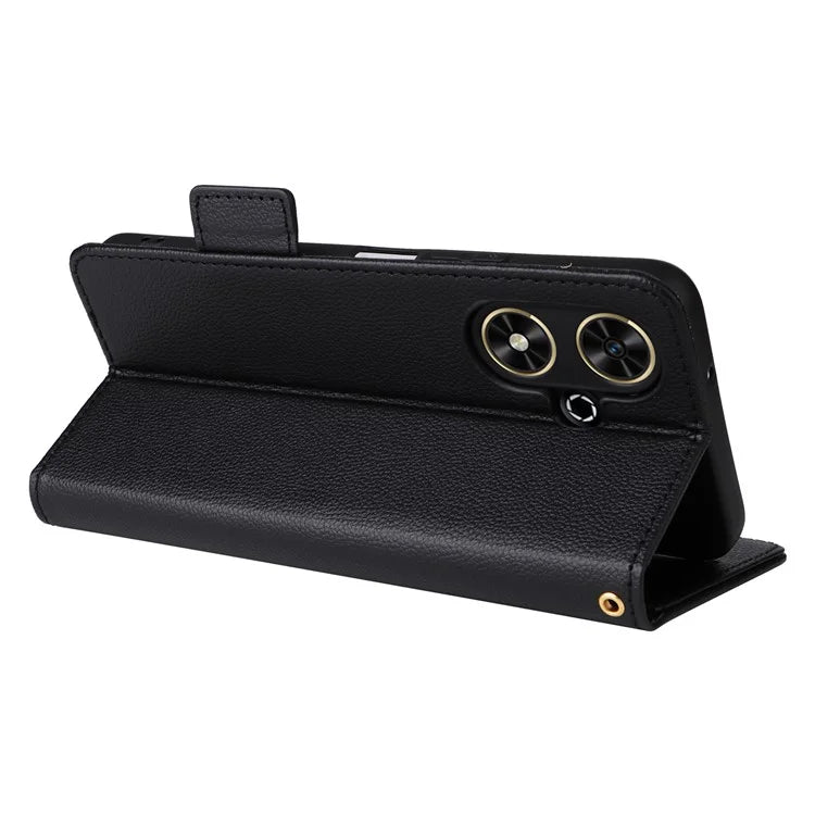 For Honor Play 50 / Play 50m Wholesale PU Leather Phone Case with Hand Strap Litchi Texture Wallet Cover